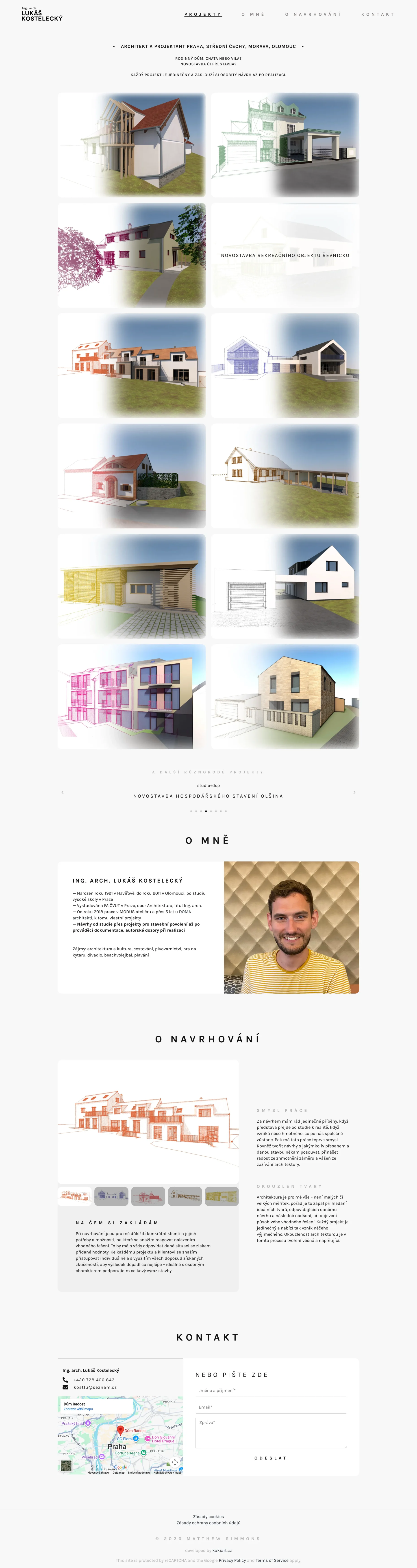 Architekt Kostelecký web